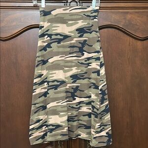 Girl’s Camouflage Maxi Skirt